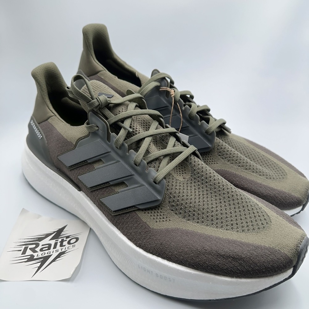 Mens Size 18 Adidas Running Shoes UltraBoost 5 Olive Strata Iron Metallic ID8815